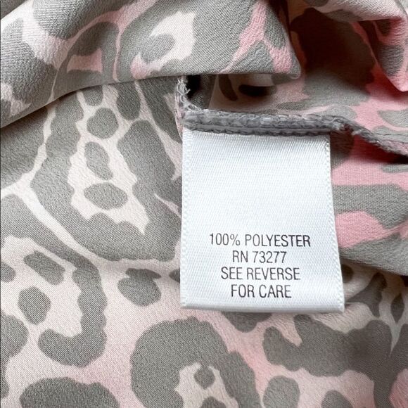 Apt. 9 Grey Pink Leopard Print Top Size XS - Picture 6 of 7